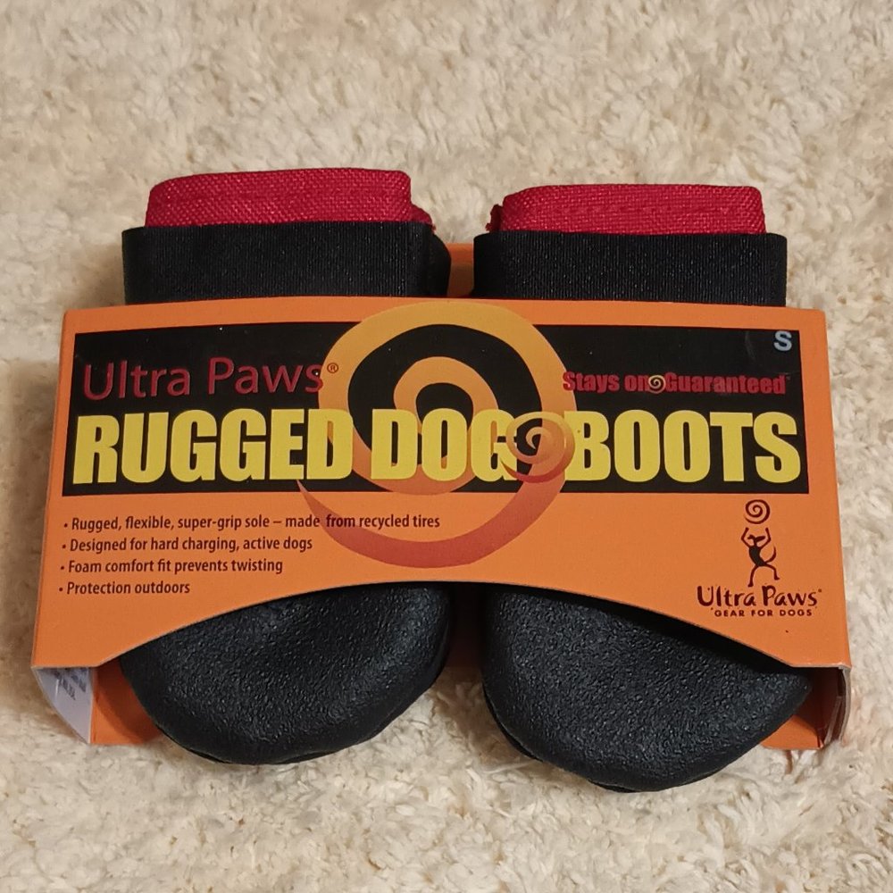 NWT~Ultra Paws Rugged Dog Boots (Size: Small ~fits a dog's paw w/ a 2.25" width)